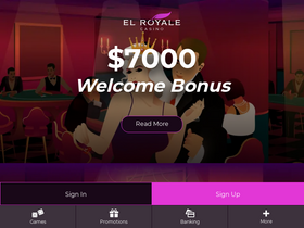 'elroyalecasinobonuses.com' screenshot