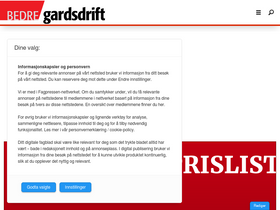 'gardsdrift.no' screenshot