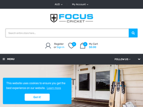 focus-sport.com.au homepage screenshot