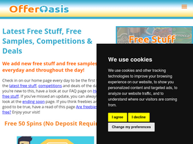 'offeroasis.co.uk' screenshot