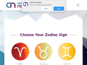 'astrologynova.com' screenshot