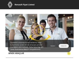 'renaultfiyat.com' screenshot