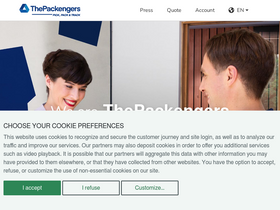 'thepackengers.com' screenshot