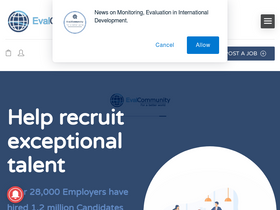 'evalcommunity.com' screenshot