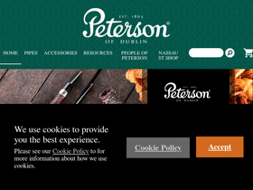 'peterson.ie' screenshot
