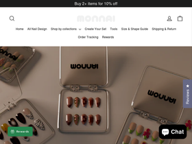MonnaiNails homepage screenshot
