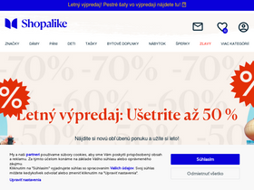 'shopalike.sk' screenshot