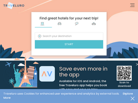 'traveluro.com' screenshot