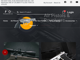 'theairgunstore.com' screenshot