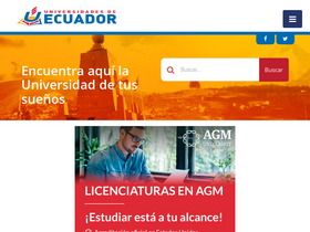 'universidades.com.ec' screenshot