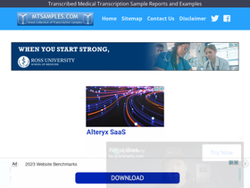 'mtsamples.com' screenshot