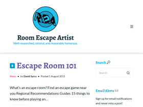 'roomescapeartist.com' screenshot