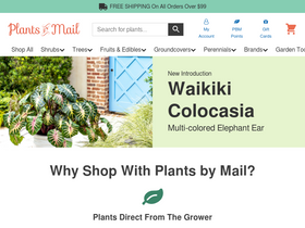 'plantsbymail.com' screenshot