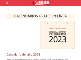 'icalendario.net' screenshot