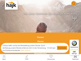 'hajk.ch' screenshot
