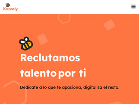 'krowdy.com' screenshot