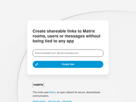 'matrix.to' screenshot