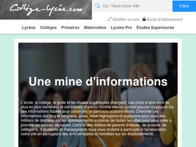 'college-lycee.com' screenshot