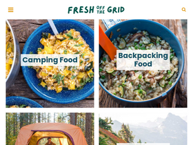 'freshoffthegrid.com' screenshot