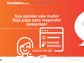 'voceopina.com.br' screenshot