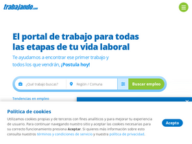 'trabajando.com' screenshot