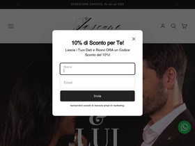 Toscano Parfum homepage screenshot