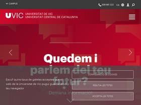 'uvic.cat' screenshot