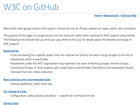 'w3c.github.io' screenshot