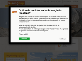 'koningaap.nl' screenshot