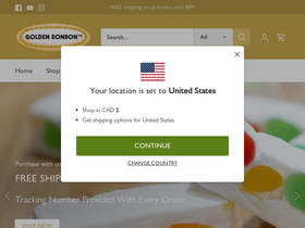 goldenbonbon.com homepage screenshot