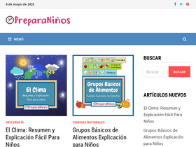 'preparaninos.com' screenshot