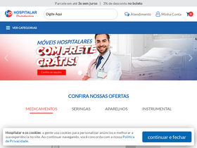 'hospitalardistribuidora.com.br' screenshot