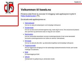 'fsweb.no' screenshot