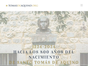 'tomasdeaquino.org' screenshot
