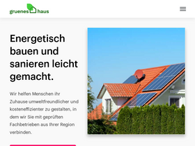 'gruenes.haus' screenshot