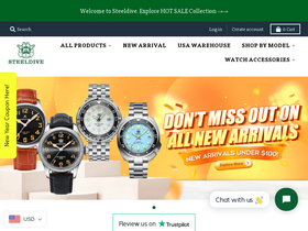 'steeldives.com' screenshot