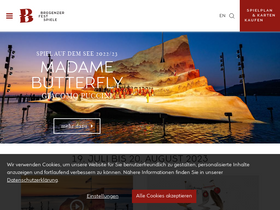 'bregenzerfestspiele.com' screenshot