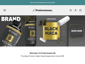 'pro-hormones.co.uk' screenshot