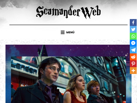 'scamanderweb.com' screenshot