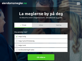 'eiendomsmegler.no' screenshot