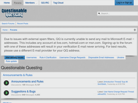 'questionablequesting.com' screenshot