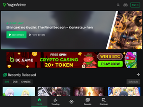 'yugen.to' screenshot