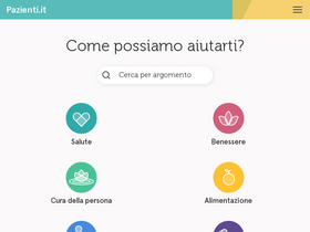 'pazienti.it' screenshot