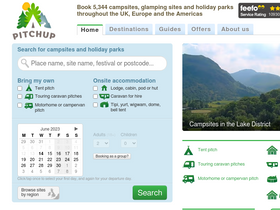 'pitchup.com' screenshot