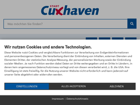 'cuxhaven.de' screenshot