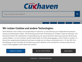 'cuxhaven.de' screenshot