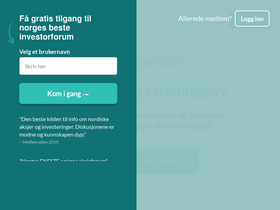 'tekinvestor.no' screenshot