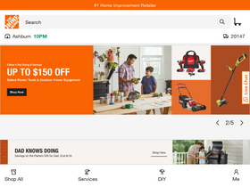 'homedepot.com' screenshot