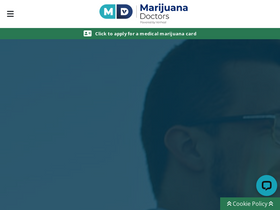 'marijuanadoctors.com' screenshot