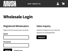 mushfoods.com homepage screenshot